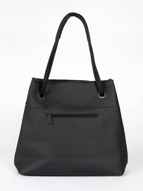 Czarna torebka shopper - one size