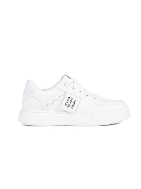 Białe sneakersy na platformie - 40 Białe sneakersy na platformie - 40