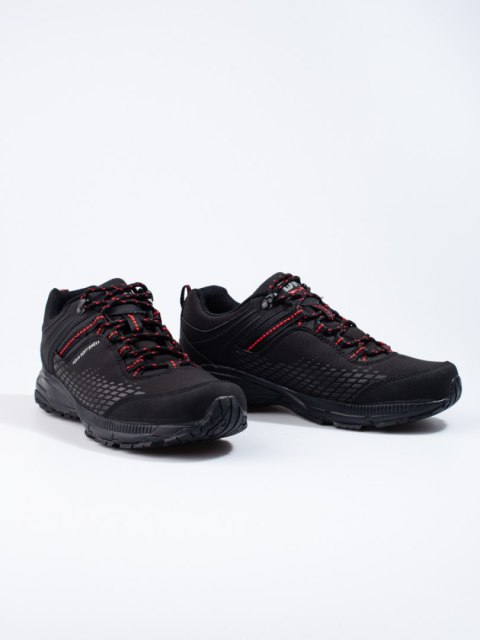 Buty trekkingowe męskie na grubej podeszwie DK czarno czerowne Aqua Softshell - 44 Buty trekkingowe męskie na grubej podeszwie DK czarno czerowne Aqua Softshell - 44