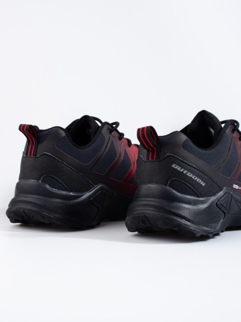 Buty trekkingowe męskie DK Softshell czarnoczerwone - 42 Buty trekkingowe męskie DK Softshell czarnoczerwone - 42