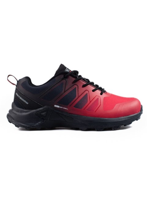 Buty trekkingowe męskie DK Softshell czarnoczerwone - 42 Buty trekkingowe męskie DK Softshell czarnoczerwone - 42