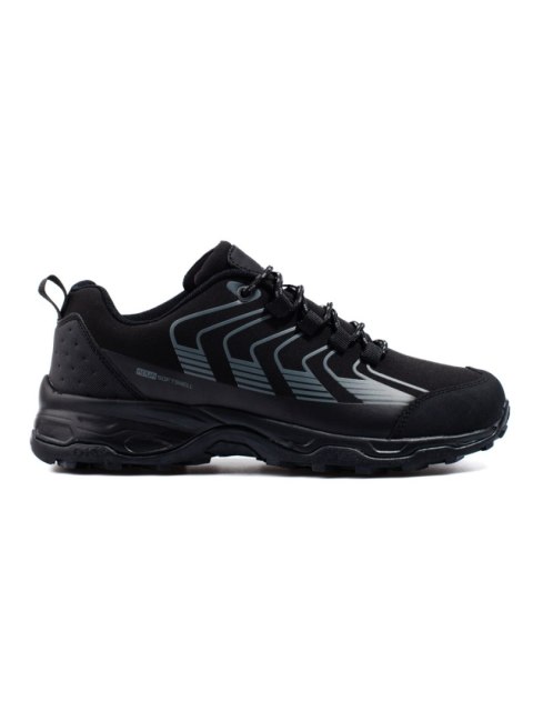 Buty trekkingowe męskie z Softshellem czarne DK - 41 Buty trekkingowe męskie z Softshellem czarne DK - 41