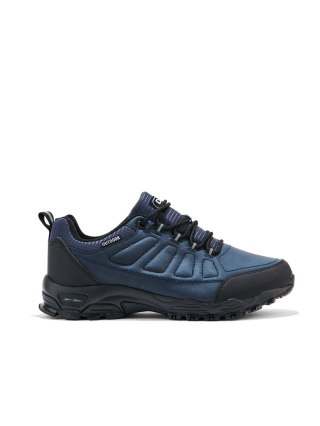 Granatowe męskie buty trekkingowe - 42