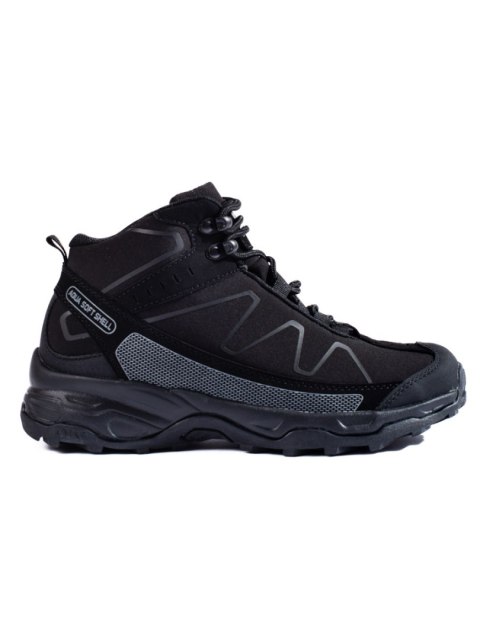 Sportowe buty trekkingowe damskie z wysoką cholewką DK czarne - 40 Sportowe buty trekkingowe damskie z wysoką cholewką DK czarne - 40