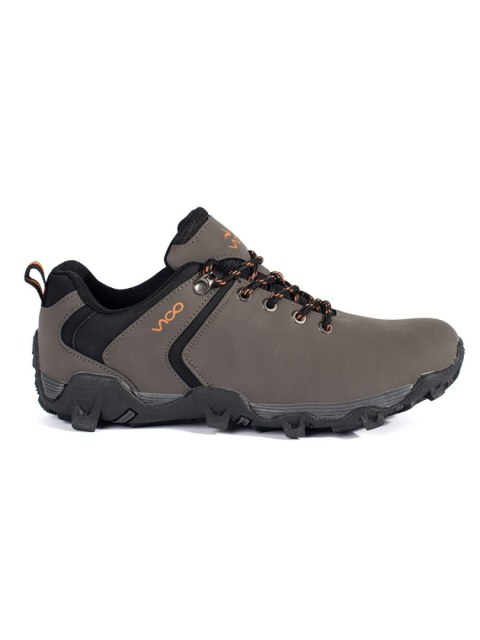 Szare męskie buty trekkingowe przed kostkę - 45 Szare męskie buty trekkingowe przed kostkę - 45