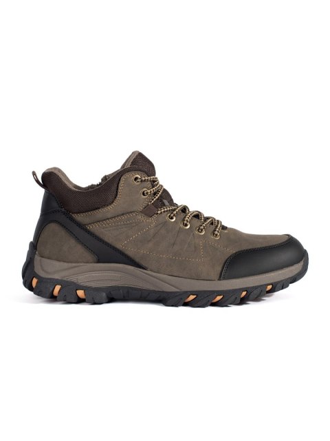 Brązowe męskie buty trekkingowe-trapery - 45