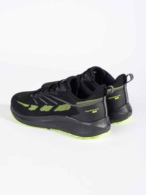 Czarno-zielone męskie siatkowe buty sportowe - 45 Czarno-zielone męskie siatkowe buty sportowe - 45