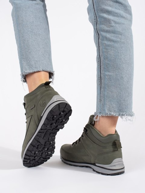 Zielone ocieplane buty trekkingowe - 41 Zielone ocieplane buty trekkingowe - 41