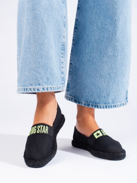 Czarne espadryle damskie BIG STAR HH274473 - 38 Czarne espadryle damskie BIG STAR HH274473 - 38