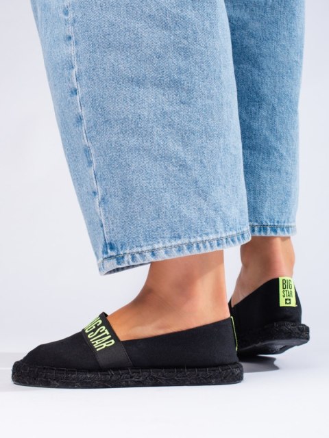 Czarne espadryle damskie BIG STAR HH274473 - 38 Czarne espadryle damskie BIG STAR HH274473 - 38