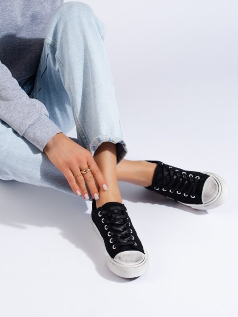 Trampki damskie Big Star JJ274354 czarne - 37 Trampki damskie Big Star JJ274354 czarne - 37