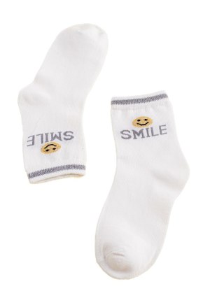 Skarpetki dziecięce białe Smile - 24-27