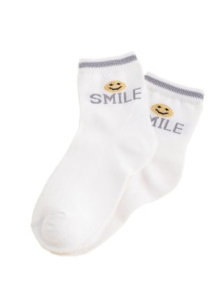 Skarpetki dziecięce białe Smile - 28-31
