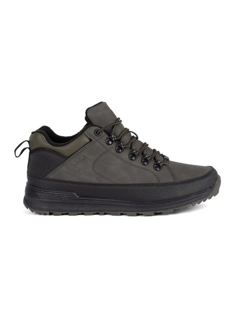 Zielone wiązane męskie buty trekkingowe - 41 Zielone wiązane męskie buty trekkingowe - 41