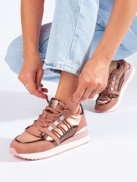 Big Star sneakersy damskie KK274111 różowe - 37 Big Star sneakersy damskie KK274111 różowe - 37