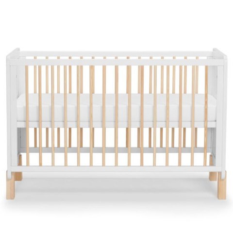 KINDERKRAFT Łóżeczko drewniane NICO barierka white