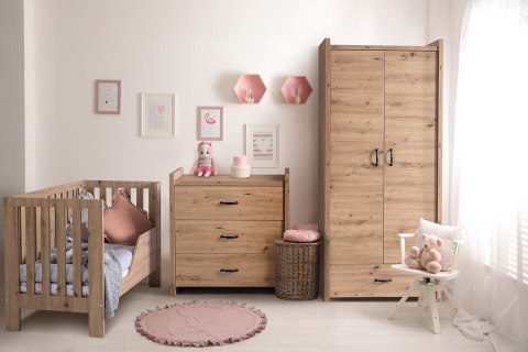 KLUPŚ Łóżeczko AMELIA II dąb 120x60 KLUPŚ Łóżeczko AMELIA II dąb 120x60