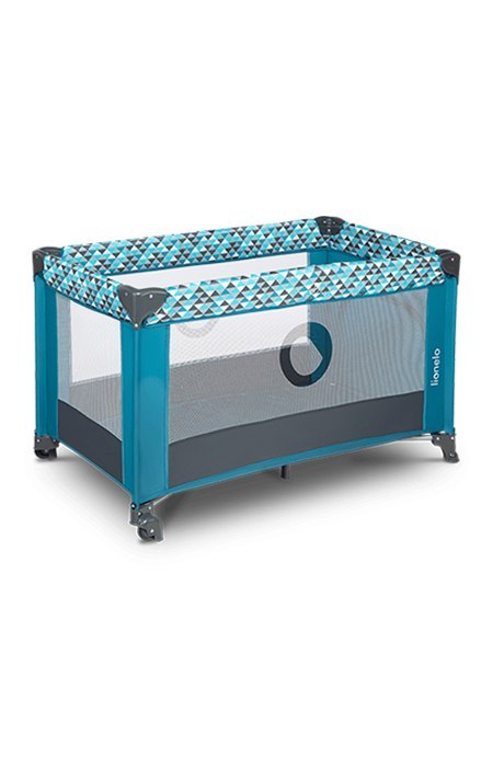 LIONELO Łóżeczko turystyczne Stefi Green Turquoise