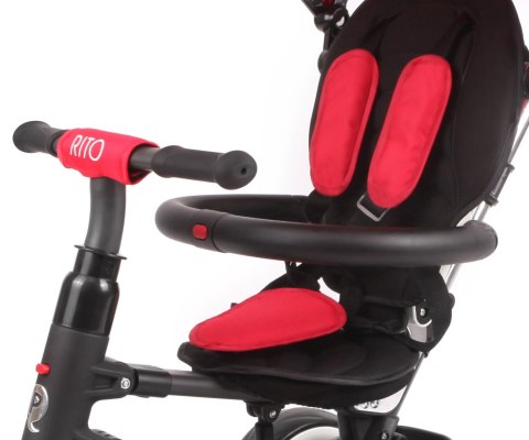 MILLY MALLY 3848 Qplay Rowerek trójkołowy Rito Rubber Red MILLY MALLY 3848 Qplay Rowerek trójkołowy Rito Rubber Red