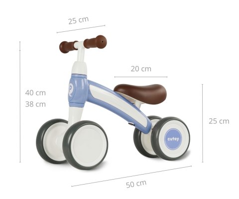 MILLY MALLY 5686 Qplay Pojazd Cutey Retro blue MILLY MALLY 5686 Qplay Pojazd Cutey Retro blue
