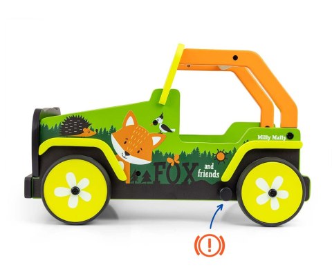 MILLY MALLY Chodzik-pchacz dla dzieci Explorer Fox and Friends