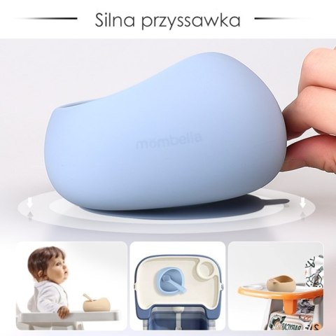 Mombella 01517 Miseczka z Przyssawką i Łyżeczką Light Brown Mombella 01517 Miseczka z Przyssawką i Łyżeczką Light Brown
