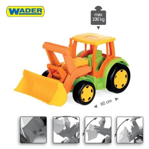 WADER 66005 Happy Summer - Gigant Traktor Spychacz bez kartonu WADER 66005 Happy Summer - Gigant Traktor Spychacz bez kartonu