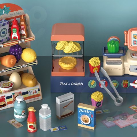 WOOPIE 49010 Sklep Supermarket 42 elementy WOOPIE 49010 Sklep Supermarket 42 elementy