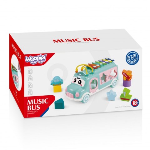 WOOPIE 49485 Samochodzik Muzyczny sorter z cymbałkami WOOPIE 49485 Samochodzik Muzyczny sorter z cymbałkami
