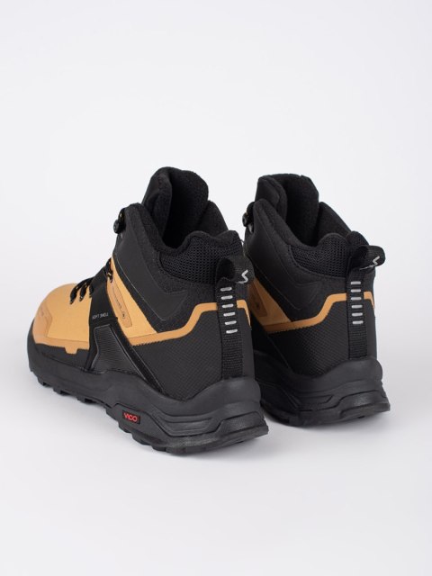 Brązowe wysokie buty męskie trekkingowe - 46 Brązowe wysokie buty męskie trekkingowe - 46