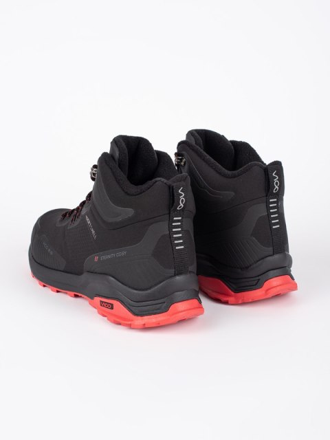 Czarno-czerwone męskie buty trekkingowe - 46