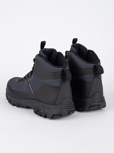 Granatowe buty zimowe męskie wiązane - 42 Granatowe buty zimowe męskie wiązane - 42