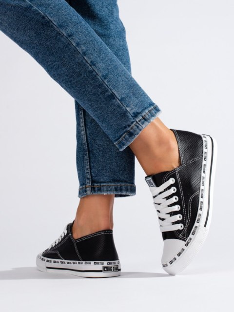Klasyczne trampki damskie czarne Big Star FF274023B - 37 Klasyczne trampki damskie czarne Big Star FF274023B - 37
