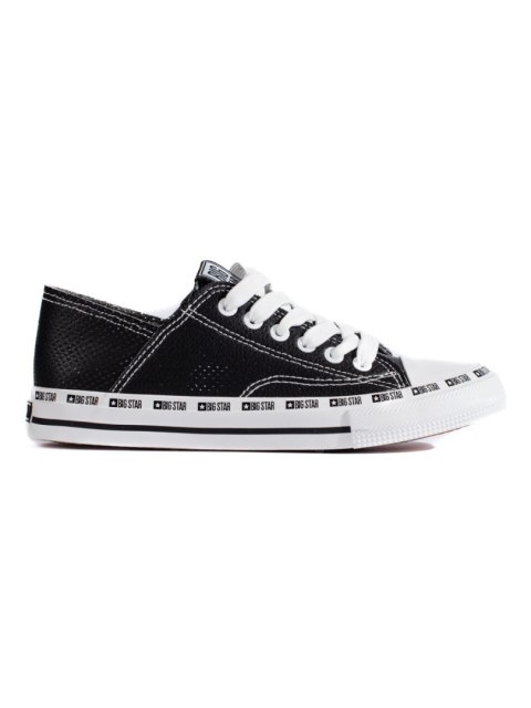 Klasyczne trampki damskie czarne Big Star FF274023B - 37 Klasyczne trampki damskie czarne Big Star FF274023B - 37