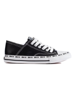 Klasyczne trampki damskie czarne Big Star FF274023B - 39