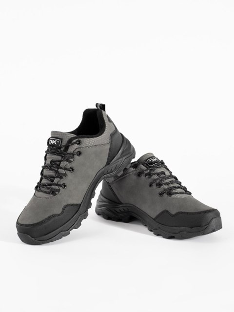 Męskie szare buty trekkingowe - 44 Męskie szare buty trekkingowe - 44