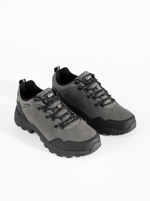 Męskie szare buty trekkingowe - 44 Męskie szare buty trekkingowe - 44