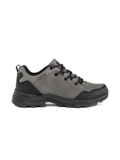 Męskie szare buty trekkingowe - 44 Męskie szare buty trekkingowe - 44