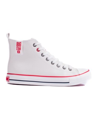 Wysokie białe trampki damskie BIG STAR JJ274132 - 37