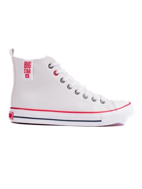 Wysokie białe trampki damskie BIG STAR JJ274132 - 38 Wysokie białe trampki damskie BIG STAR JJ274132 - 38