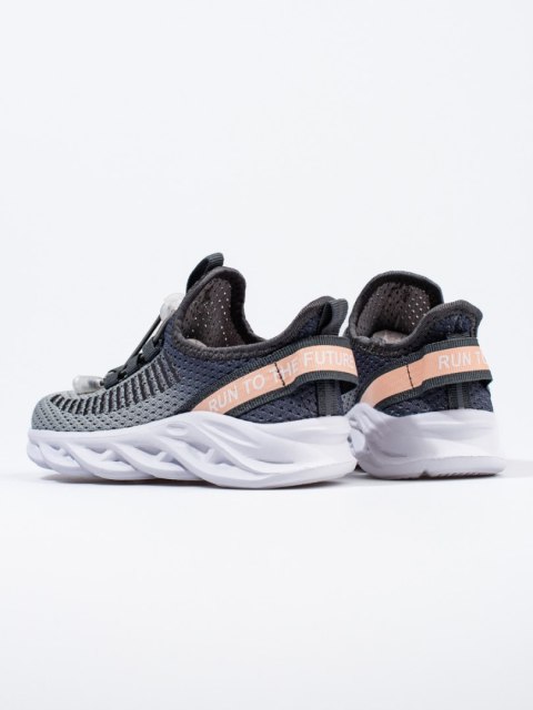 Buty sportowe dziecięce materiałowe szare - 28 Buty sportowe dziecięce materiałowe szare - 28