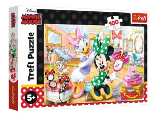 TREFL 16387 Puzzle 100 el. Minnie w salonie kosmetycznym