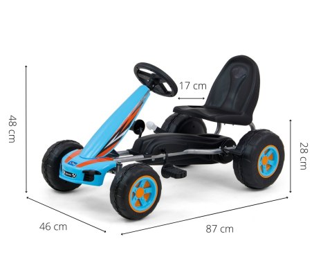 MILLY MALLY 3127 Gokart na pedały Viper Blue MILLY MALLY 3127 Gokart na pedały Viper Blue