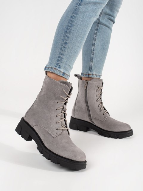 Workery damskie szare - 39 Workery damskie szare - 39