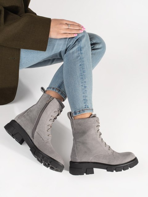 Workery damskie szare - 39 Workery damskie szare - 39