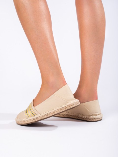 Beżowe damskie espadryle BIG STAR LL274895 - 38 Beżowe damskie espadryle BIG STAR LL274895 - 38