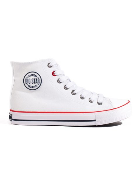 Wysokie trampki damskie białe BIG STAR T274026101 - 38 Wysokie trampki damskie białe BIG STAR T274026101 - 38