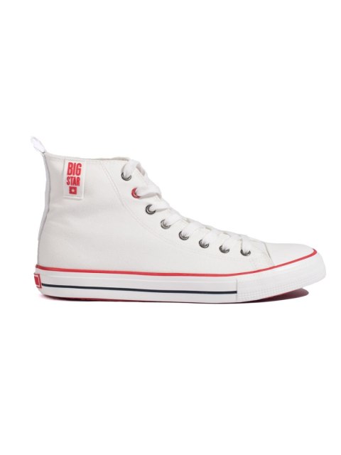 Wysokie trampki męskie białe BIG STAR JJ174066 - 42 Wysokie trampki męskie białe BIG STAR JJ174066 - 42