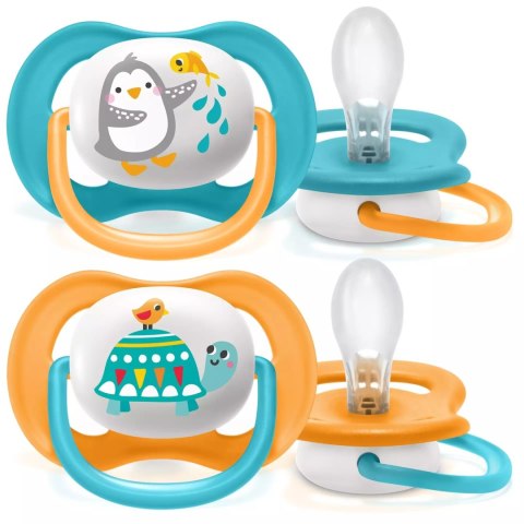 AVENT SCF080/07 Smoczek Ultra Air Animals 6-18M chłopiec pingwin/żółw AVENT SCF080/07 Smoczek Ultra Air Animals 6-18M chłopiec pingwin/żółw