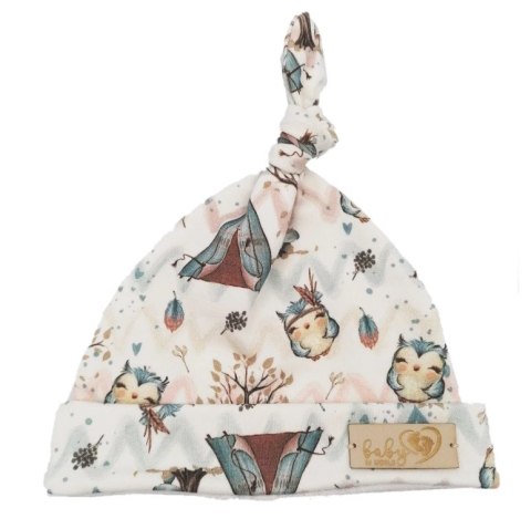 BABY 01092 Czapka niemowlęca Smerfetka Sowa 3-6m BABY 01092 Czapka niemowlęca Smerfetka Sowa 3-6m